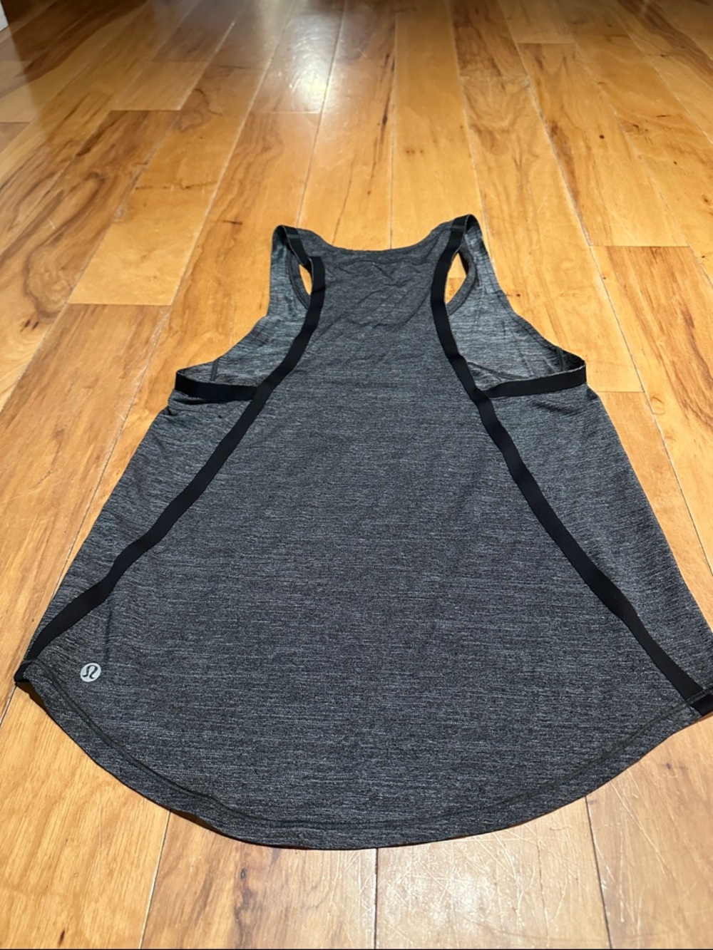 lululemon athletica Heathered Charcoal Gray Racerback Tank